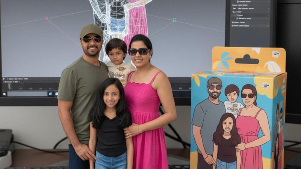 Imagen de figuras creadas por la inteligencia artificial de Gemini