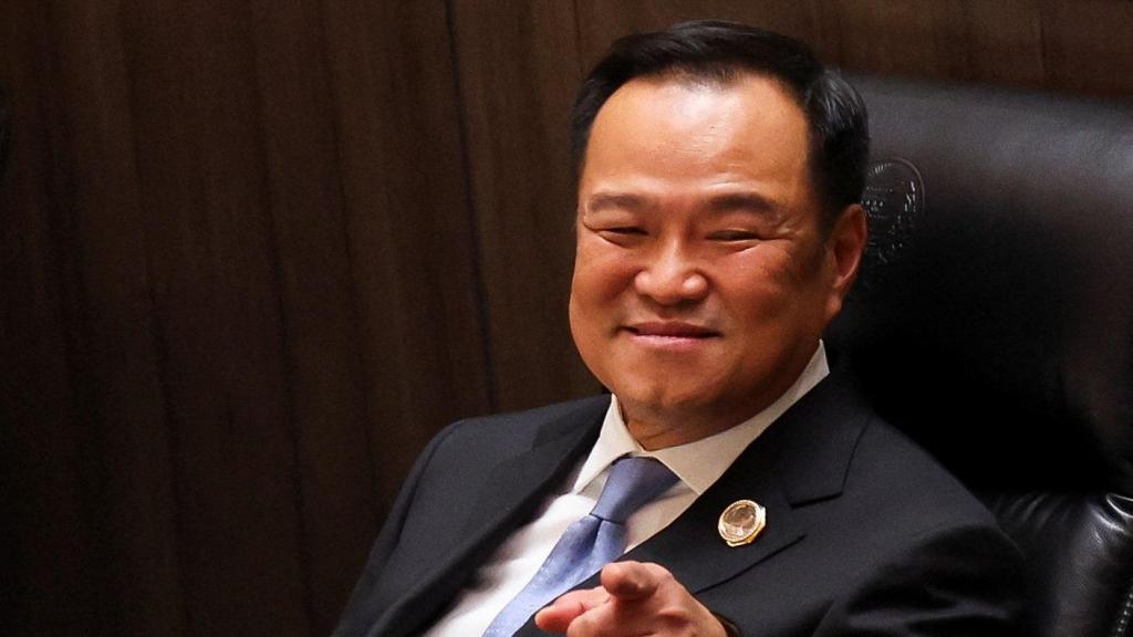 Anutin Charnvirakul, en la votación del primer ministro en Bangkok, el 5 de septiembre de 2025.