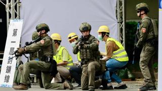 Simulacro de ataque chino en Taiwán.