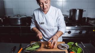 Aurora Torres, en la cocina de Lula.