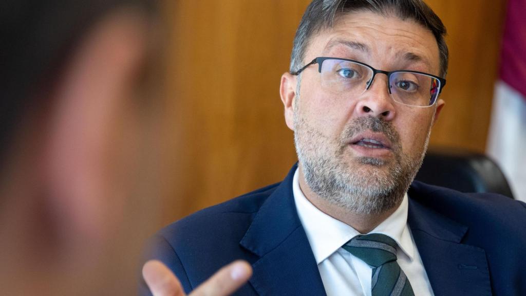 Pastor durante la entrevista.