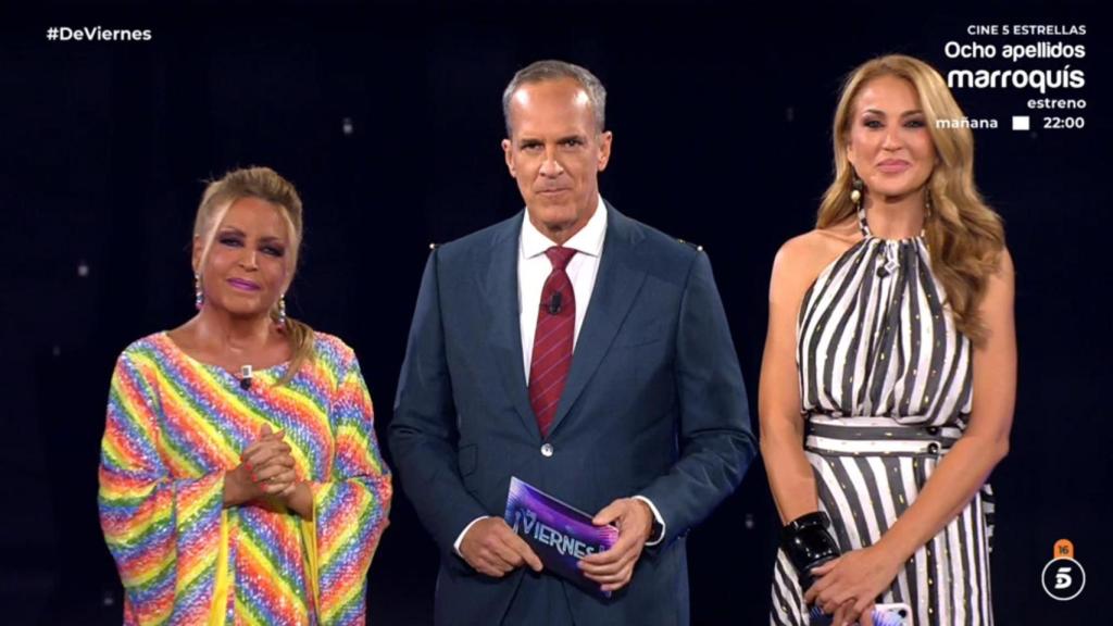 Lydia Lozano, Santi Acosta y Bea Archidona en 'De viernes'.