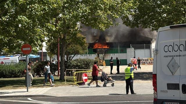 Incendio en la caseta de Andalucía de la feria de Valladolid