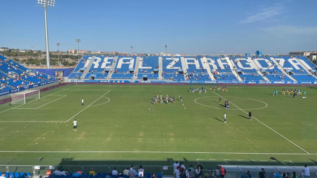 El Ibercaja Estadio, minutos antes de comenzar el Real Zaragoza - Real Valladolid