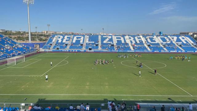 El Ibercaja Estadio, minutos antes de comenzar el Real Zaragoza - Real Valladolid