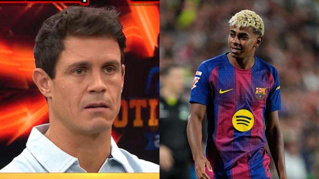 Imagen de Edu Aguirre y Lamine Yamal.