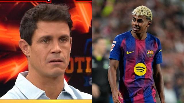 Imagen de Edu Aguirre y Lamine Yamal.