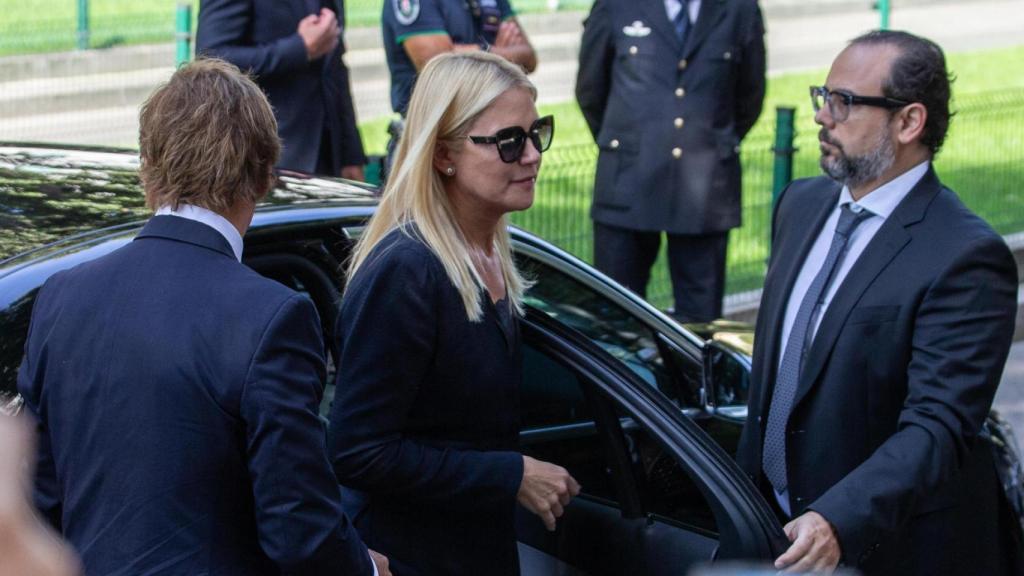 Valeria Mazza, en el último adiós a Giorgio Armani.