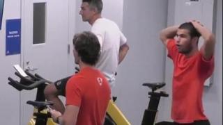 Carlos Alcaraz, eufórico tras el punto de Granollers.