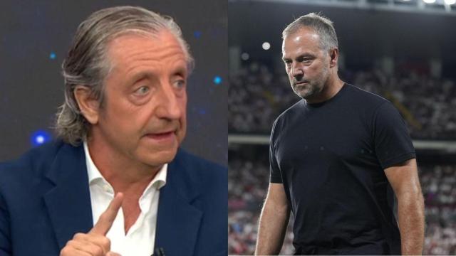 Imagen de Josep Pedrerol y Hansi Flick.