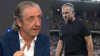 Imagen de Josep Pedrerol y Hansi Flick.