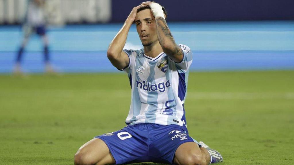 David Larrubia, jugador del Málaga CF
