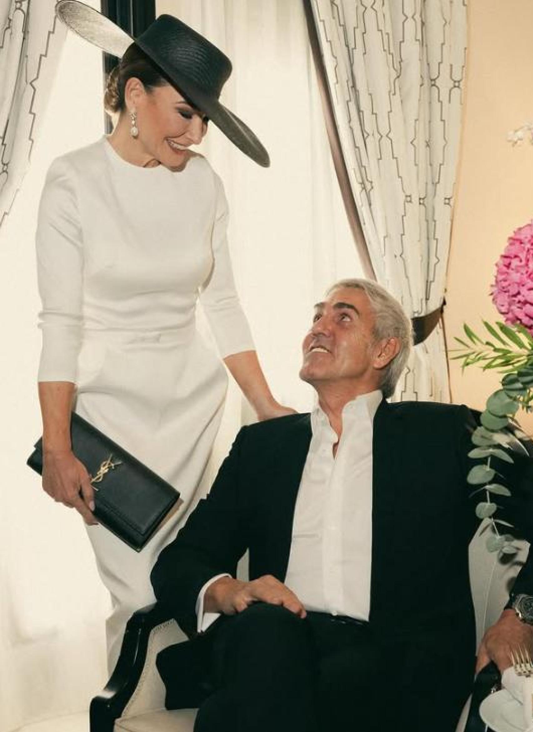 El bodeguero vallisoletano José Moro y Fátima Pereyra en su boda