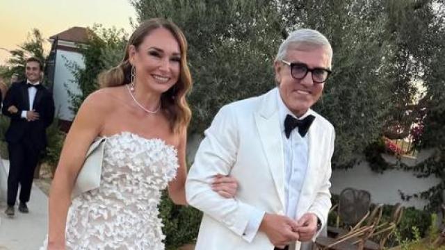 El bodeguero vallisoletano José Moro y Fátima Pereyra en su boda