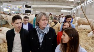 El secretario general del PSOE de Castilla y León, Carlos Martínez, en la feria ‘Salamaq25’