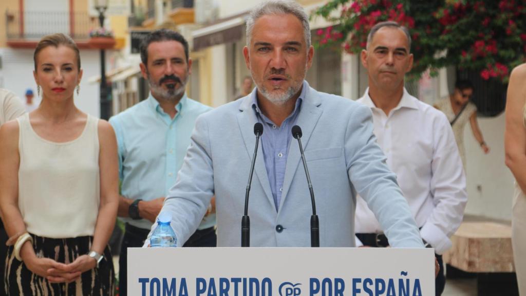 Elías Bendodo, en Benalmádena este domingo, 7 de septiembre.