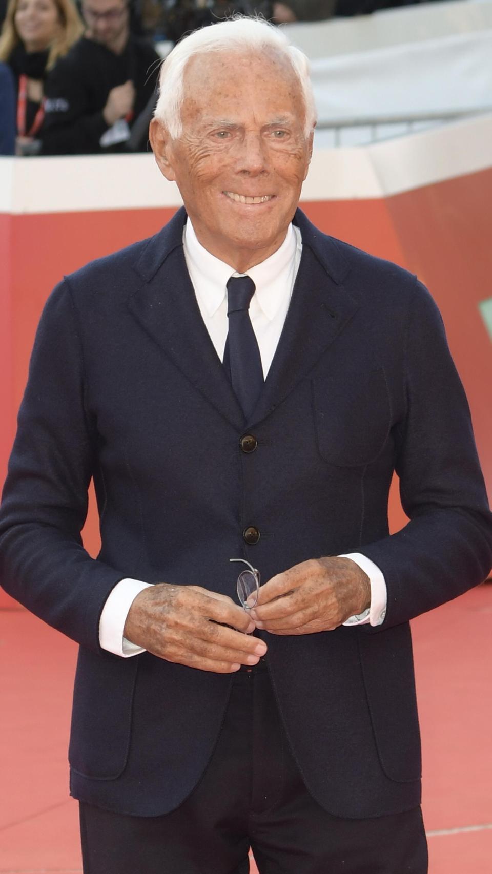 Giorgio Armani, en una imagen de 2018.