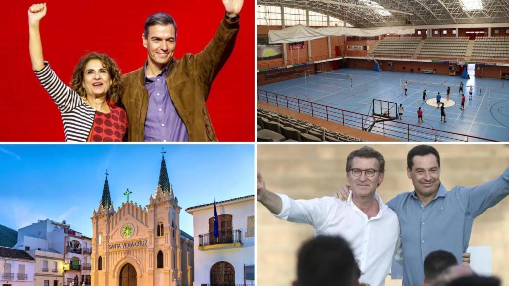 Un montaje con imágenes del lugar donde estarán y los protagonistas.