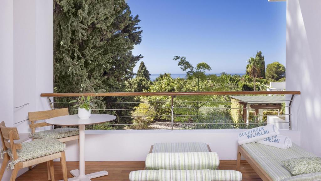 Una de las terrazas con las que cuentan algunas de las habitaciones.