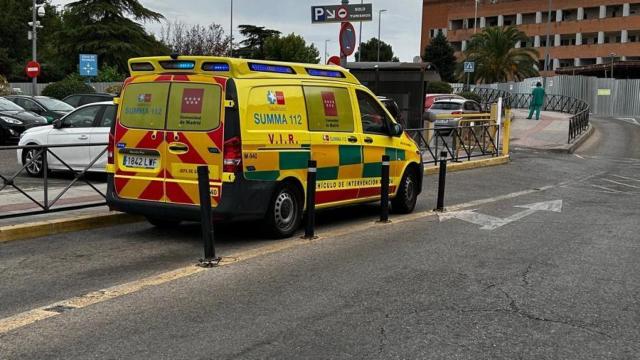 Una ambulancia del 112 en el lugar de los hechos.