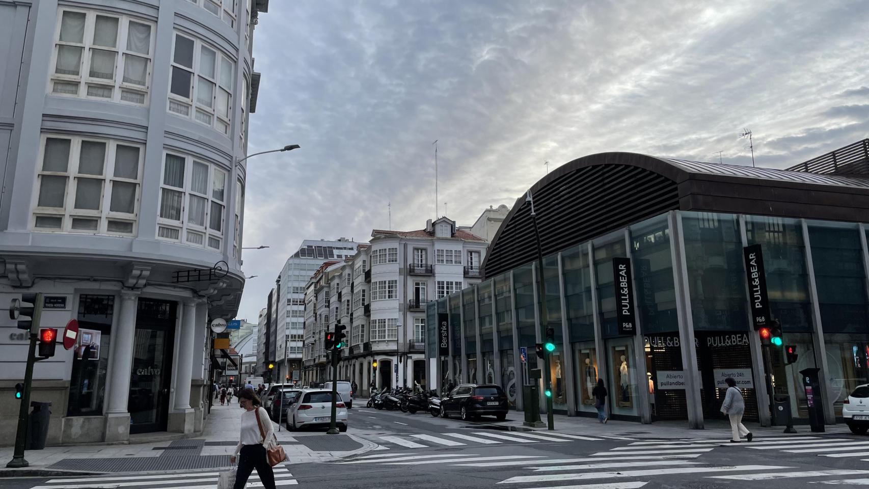 Cielo nublado en A Coruña.