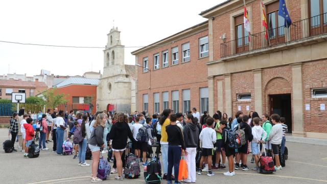 Inicio del curso escolar en el Colegio Blas Sierra de Palencia.
