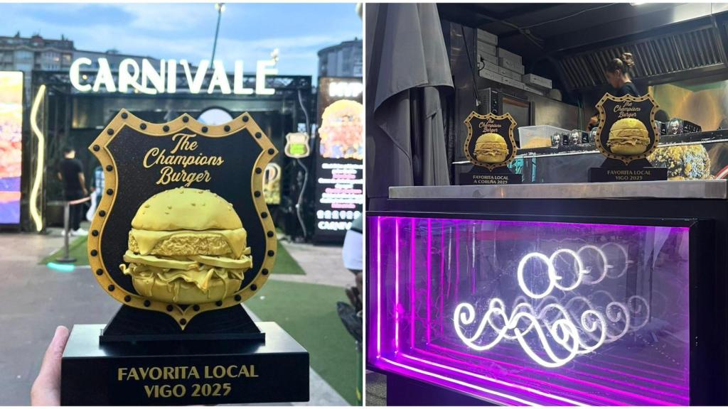 Carnivale Burger gana el premio a la Favorita Local Vigo 2025 en The Champions Burger con su burger “MVP”