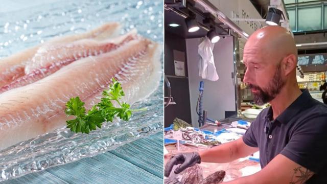 Pescado fresco y Luis, pescadero de Costa Pujol.