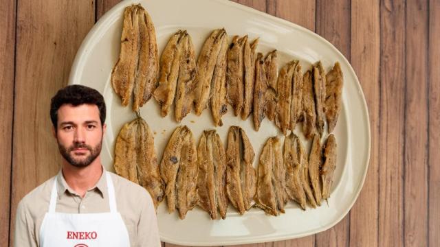 Boquerones fritos al Orio cocinados en freidora de aire.