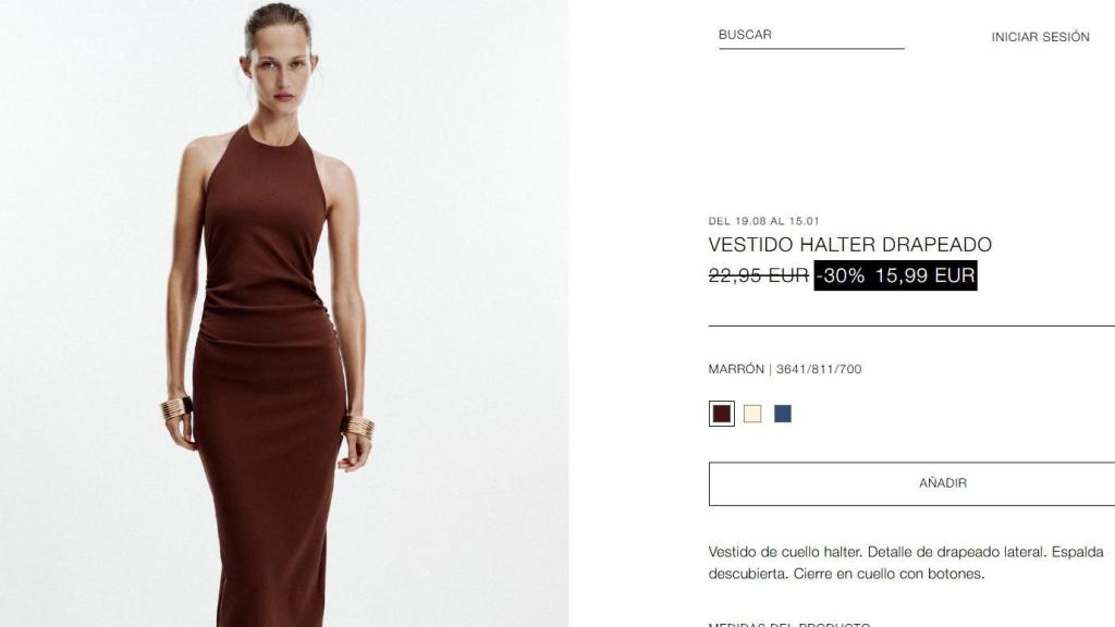 Vestido halter. Ref. 3641/811/700