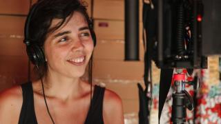 Sara Fantova en el rodaje de 'Jone, a veces'.