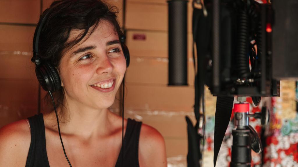 Sara Fantova en el rodaje de 'Jone, a veces'.