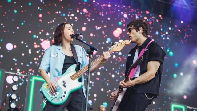 Durante el concierto de La La Love You en O Son do Camiño