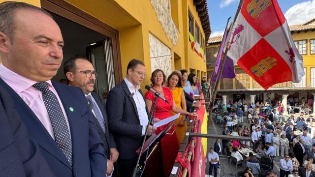 Teo Rodríguez en el pregón de las fiestas patronales de Tordesillas