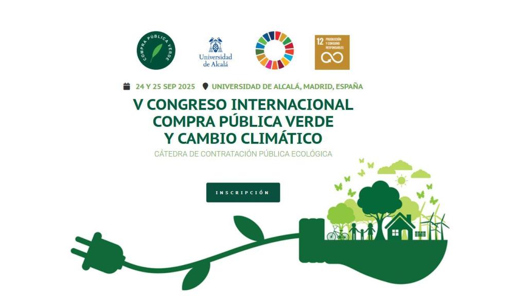 Cartel V Congreso Internacional Compra Pública Verde y Cambio Climático.