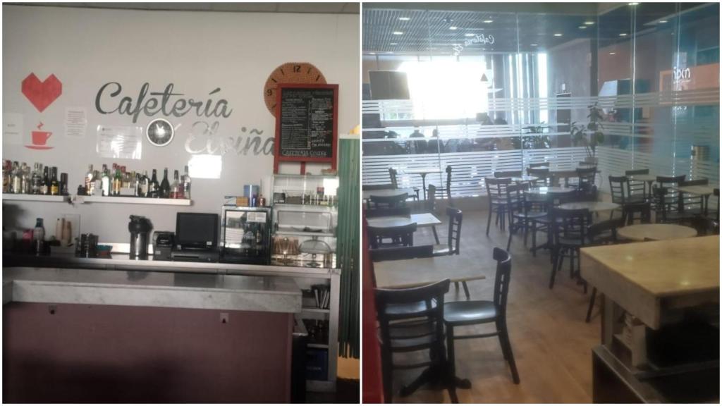 Imagenes de la cafetería del mercado de Elviña.