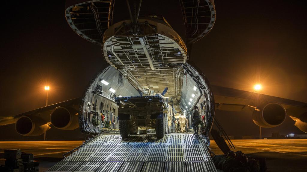 Imagen de una avión C-5 Galaxy