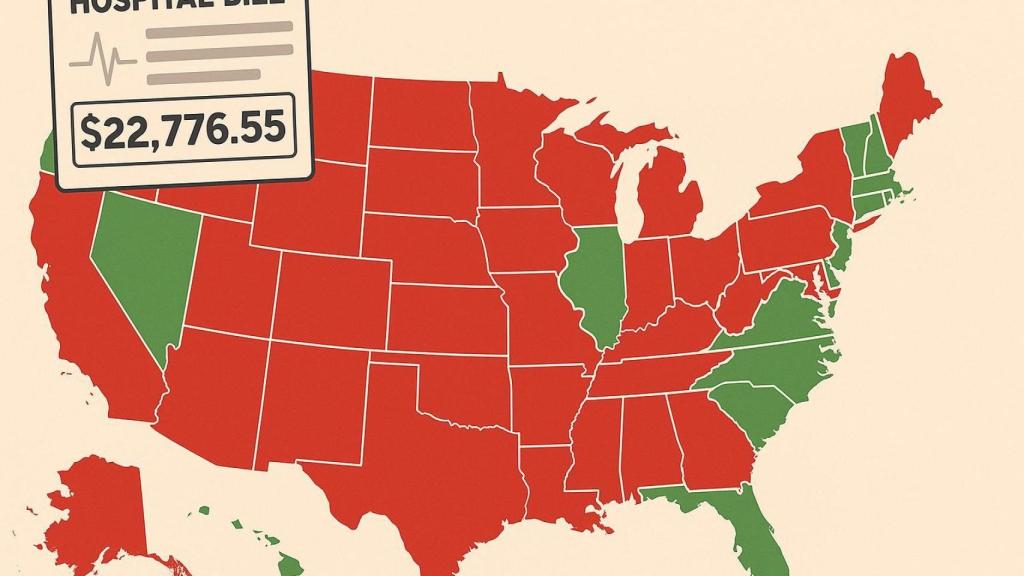 Estos son los estados de Estados Unidos donde la atención hospitalaria es más cara