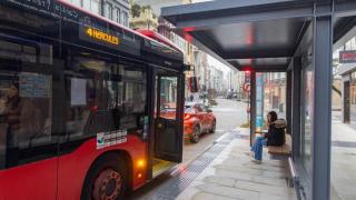 Imagen de la parada donde tuvieron lugar los hechos.