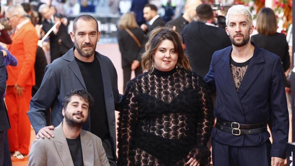 David Broncano junto a sus compañeros de La Revuelta en FesTVal.