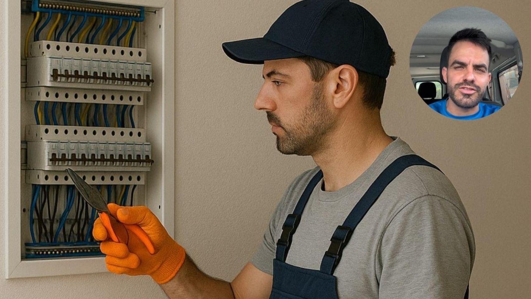 Fotomontaje del electricista Ricardo Abellán.