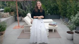 Tamara Falcó en su terraza.