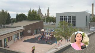 Angelique Haudiquer, directora del Liceo Moliere en Zaragoza para Aragón TV