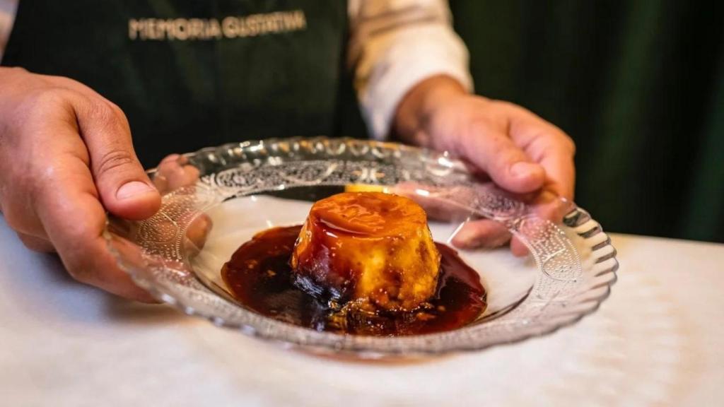 El famoso 'flan' de papa, huevo y cebolla de Memoria Gustativa.