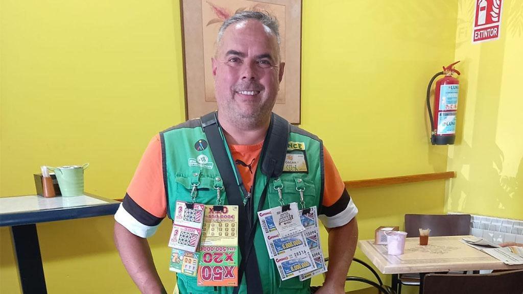 El vendedor de la Once, Óscar Rodríguez