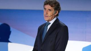 Perico Delgado, durante la presentación del Movistar Team en 2022.