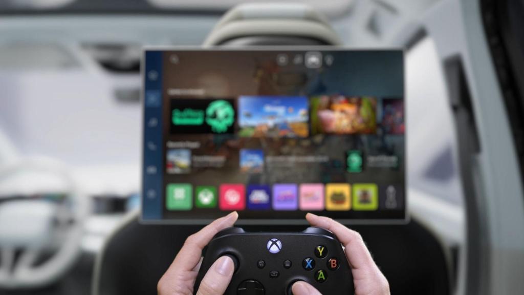 Xbox en la pantalla de un coche basado en la plataforma de LG