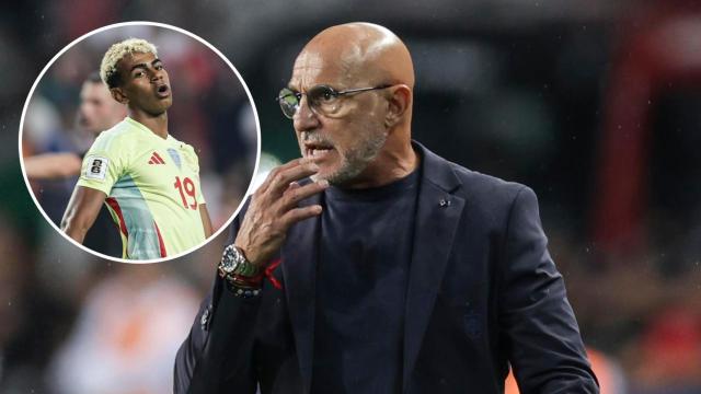 De la Fuente y Lamine Yamal, en un collage