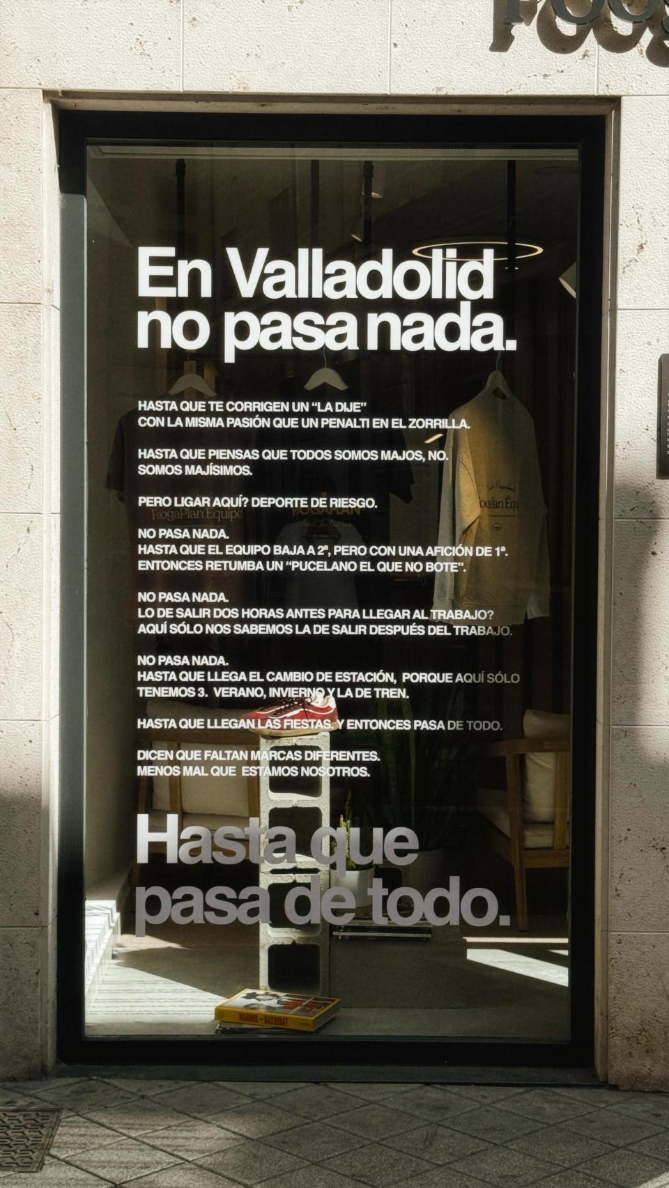 El mensaje en el cristal del negocio