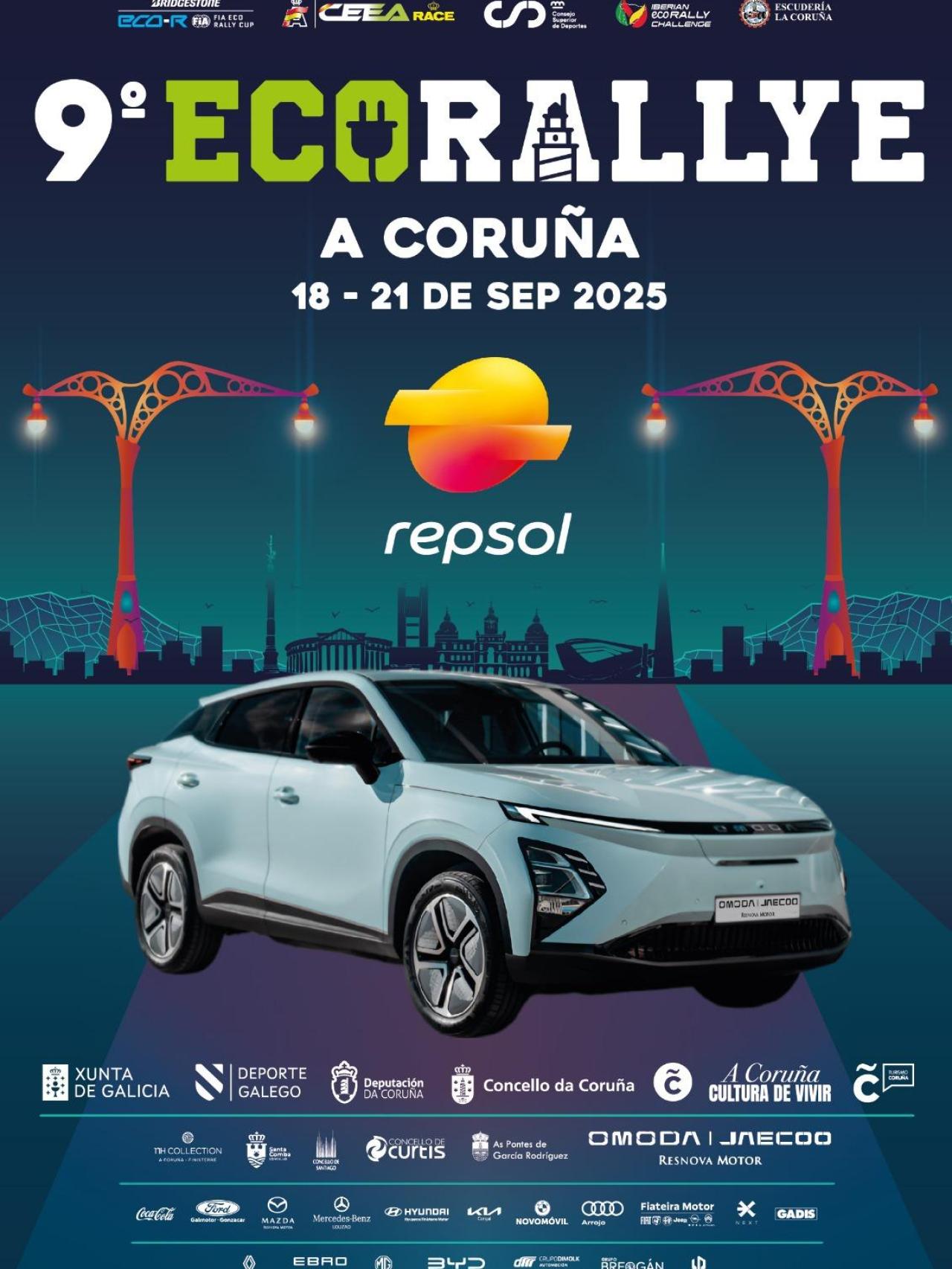 Cartel 9º Ecorallye A Coruña.